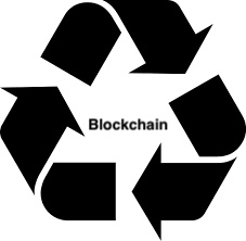 Blockchain protected recycling tracers